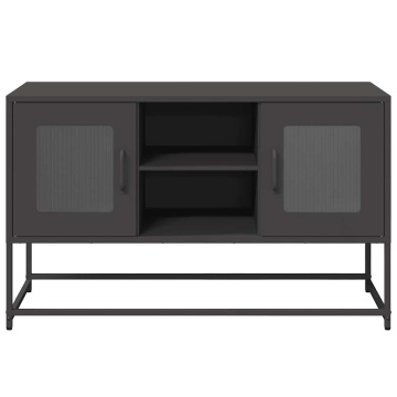 Dulap TV, negru, 68,5x39x60,5 cm, oțel - Img 8