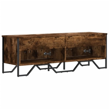 Dulap TV, stejar fumuriu, 122x34x41 cm, lemn prelucrat - Img 5