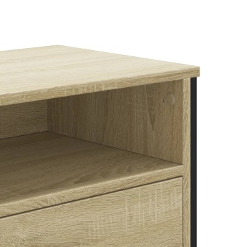 Dulap TV, stejar sonoma, 122x34x41 cm, lemn prelucrat - Img 7