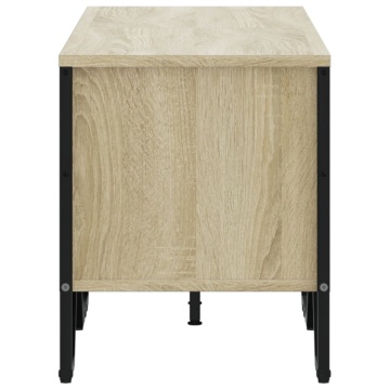 Dulap TV, stejar sonoma, 122x34x41 cm, lemn prelucrat - Img 8