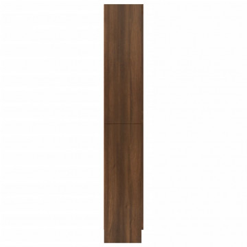 Dulap vitrină, stejar maro, 82,5x30,5x185,5 cm, lemn prelucrat - Img 4