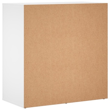 Dulapuri, alb, 2 buc., 79x38x80 cm, lemn prelucrat - Img 6