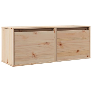 Dulapuri de perete, 2 buc., 45x30x35 cm, lemn masiv de pin - Img 2