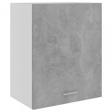 Dulapuri suspendate, 2 buc., gri beton, 50x31x60 cm, PAL - Img 6