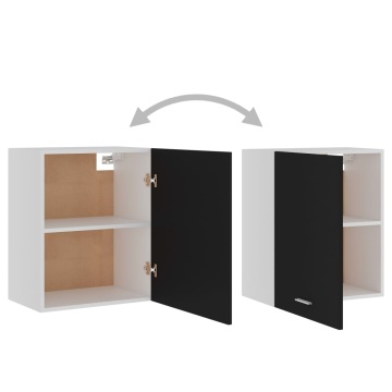 Dulapuri suspendate, 2 buc., negru, 50x31x60 cm, lemn prelucrat - Img 8