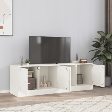 Dulapuri TV 2 buc., alb, 67x39x44 cm Otel - Img 1