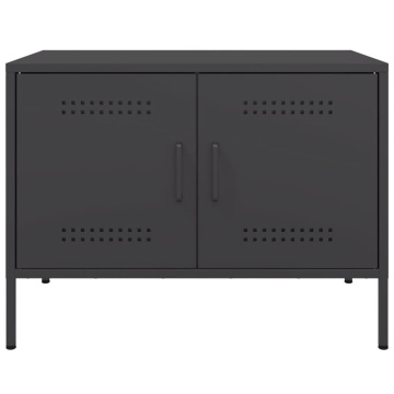 Dulapuri TV, 2 buc., negru, 68x39x50,5 cm, oțel - Img 6