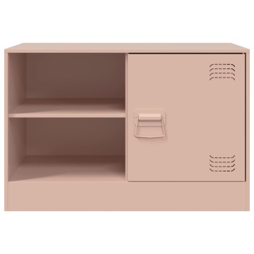 Dulapuri TV 2 buc Roz 67x39x44 cm Otel - Img 8