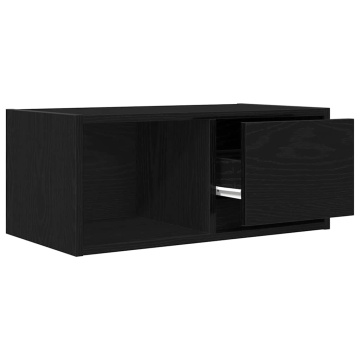 Dulapuri TV 2 buc stejar negru 60x31x25,5 cm lemn prelucrat - Img 8