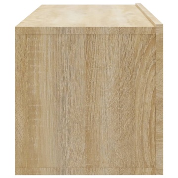 Dulapuri TV de perete, 4 buc, stejar sonoma, 100x30x30 cm - Img 5