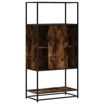 Dulapuru stejar afumat 68x35x139 cm lemn și metal prelucrat - Img 5