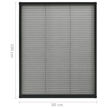 Ecran insecte pentru ferestre, antracit, 80x100 cm, aluminiu - Img 6
