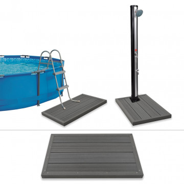 Element de podea pentru duș solar sau scară piscină, WPC - Img 1