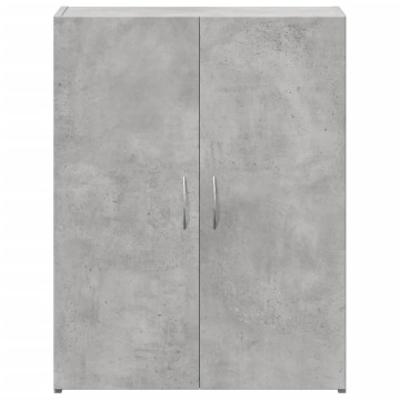 Fișet, gri beton, 60x32x77,5 cm, lemn prelucrat - Img 4