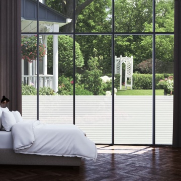 Folii fereastră, design sablat cu dungi, PVC - Img 8