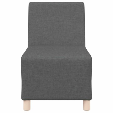 Fotoliu canapea, gri închis, 55 cm, material textil - Img 4