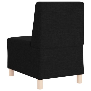 Fotoliu canapea, negru, 55 cm, material textil - Img 5