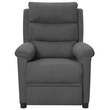 Fotoliu de masaj, gri închis, material textil - Img 2
