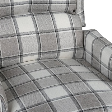 Fotoliu de masaj rabatabil, gri, material textil - Img 7