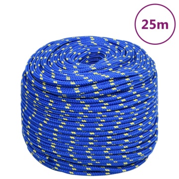 Frânghie de barcă, albastru, 10 mm, 25 m, polipropilenă - Img 1