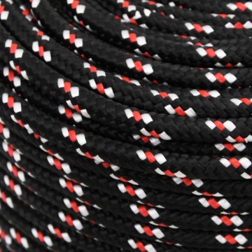 Frânghie de barcă, negru, 6 mm, 250 m, polipropilenă - Img 4