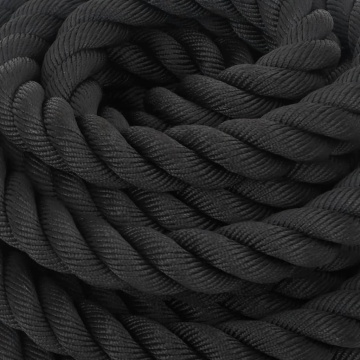 Frânghie de lucru, negru, 12 m, 9 kg, poliester - Img 5