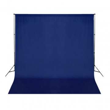 Fundal foto, albastru, 300x300 cm, bumbac, Chroma Key - Img 3
