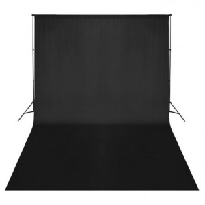 Fundal foto, bumbac, negru, 500 x 300 cm - Img 2