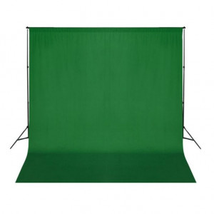Fundal foto, bumbac, verde, 300 x 300 cm, Chroma Key - Img 1