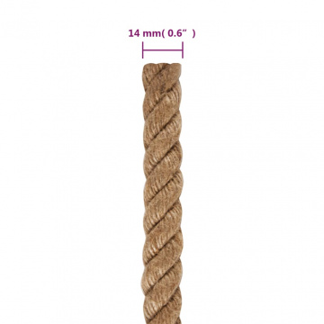 Funie de iută 50 m lungime, 14 mm grosime - Img 5