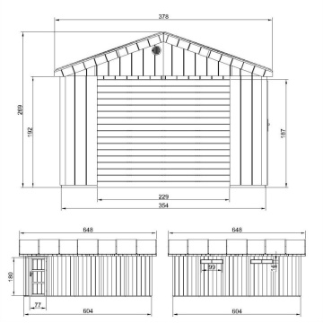 Garaj de calitate premium 21 m² - L378 x L648 cm - Timbela M992B Recolta Miere - Img 5