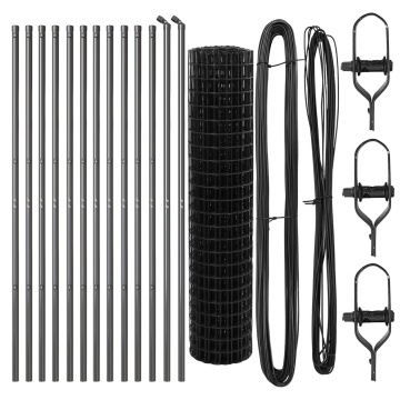Gard Euro Set de 2 Gri Oțel 25 x 1 m Durabil Gard Euro - Img 2