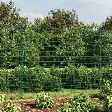 Gard plasă de sârmă, verde, 2x25 m, oțel galvanizat - Img 1