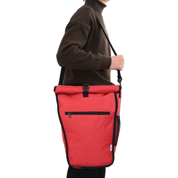 Geanta de bicicletă pentru rack de pannier 20 L Roșie 34x16x59 cm - Img 3