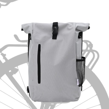 Geantă de bicicletă suport bicicletă 20 L Gri 31x13x58 cm - Img 1