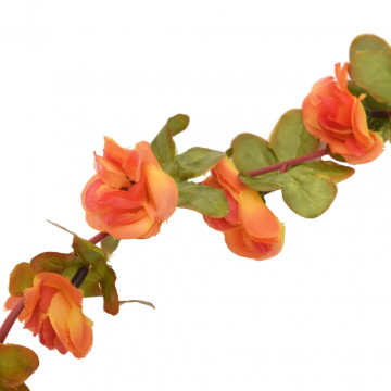 Ghirlande de flori artificiale, 6 buc., portocaliu, 250 cm - Img 6