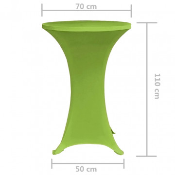Husă elastică pentru masă, 70 cm, verde, 2 buc. - Img 5