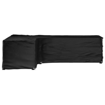 Husă mobilier de grădină în formă de L 16 ocheți, 210x260x80 cm - Img 2