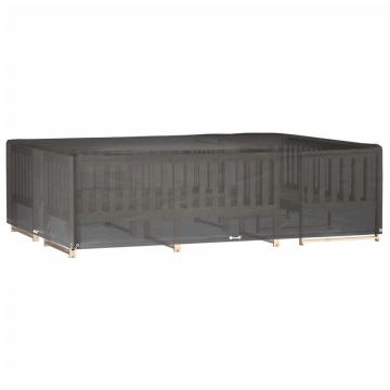 Husă pentru mobilier grădină, 16 ocheți, 300x200x75 cm, pătrat - Img 2