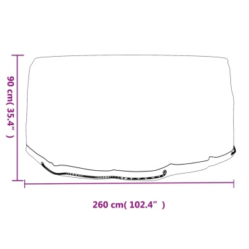 Huse mobilier de grădină, 2 buc., 10 ocheți, rotund, Ø230x90 cm - Img 6