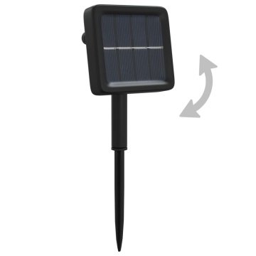 Instalație de lumini solare, 2 buc.x200 LED albastru int/ext - Img 7