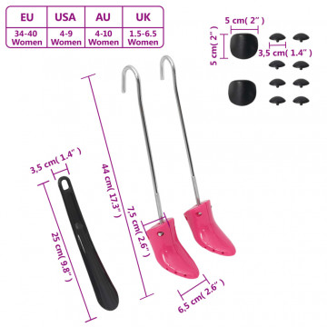 Întinzătoare de cizme cu corn, roz, EU 34-40, plastic - Img 7