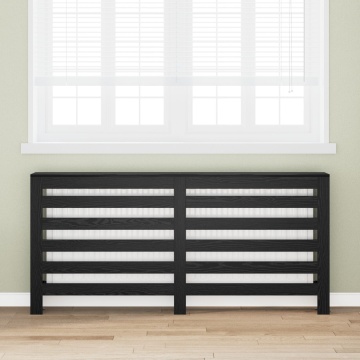 Învelitoare radiator stejar negru 175x20x82 cm din lemn stratificat - Img 1