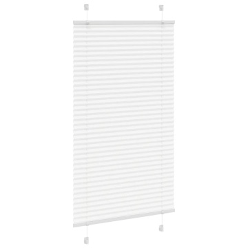 Jaluză plisată alb 75x100cm Lățime țesătură 74,4 cm poliester - Img 3