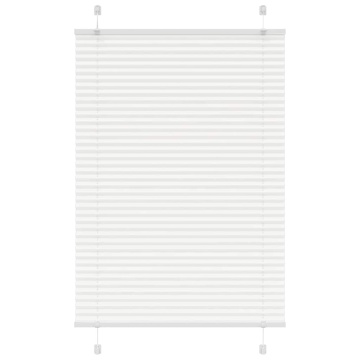 Jaluză plisată alb 85x100cm Lățime țesătură 84,4 cm poliester - Img 1