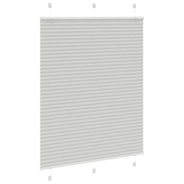 Jaluză plisată gri deschis 105x100 cm Lățime țesătură 104,4 cm - Img 3