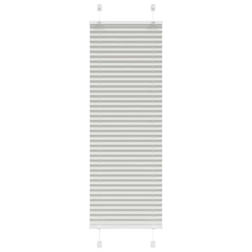 Jaluză plisată gri deschis 40x100 cm Lățime țesătură 39,4 cm - Img 1