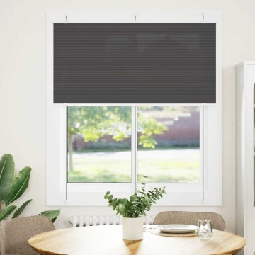 Jaluză plisată negru 120x150 cm Lățime țesătură 119,4 cm - Img 2