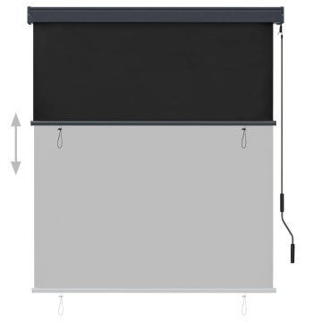 Jaluzea tip rulou de exterior, antracit, 140 x 250 cm - Img 3