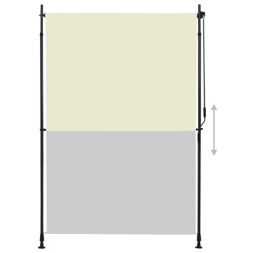 Jaluzea tip rulou de exterior, crem, 150 x 270 cm - Img 3